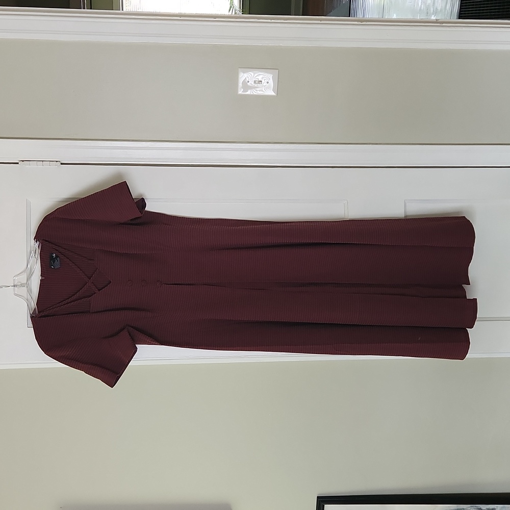 Vintage 90's Burgundy Maxi Dress Y2K Size 18